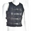 Gothic Cyber Look Vest Men Punk Rock Vest With Buckles Goth Cyber west